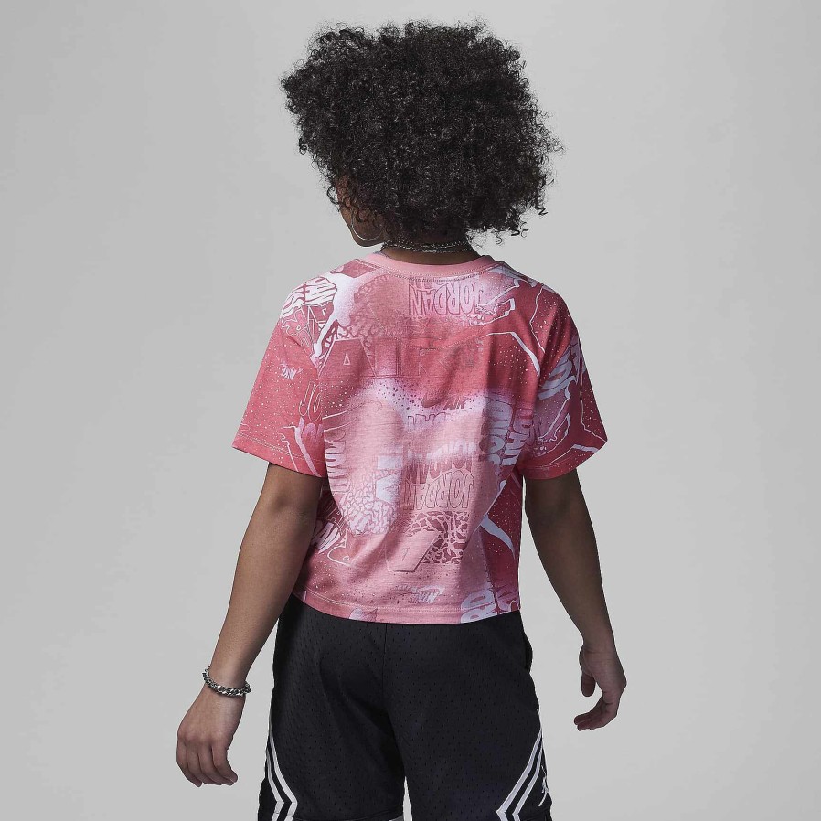 Kinderen Nike Jordanie | Jordan Essentials New Wave T-Shirt Met Allover Print