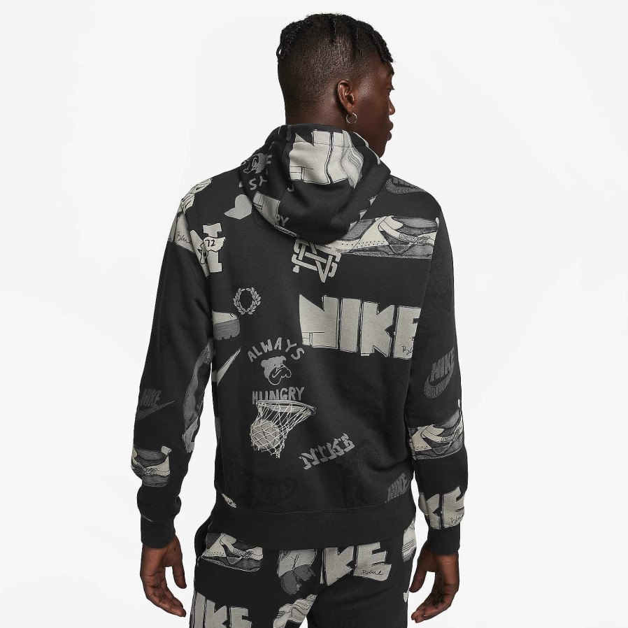 Heren Nike Groot Lang | Nike Sportswear Club-Fleece