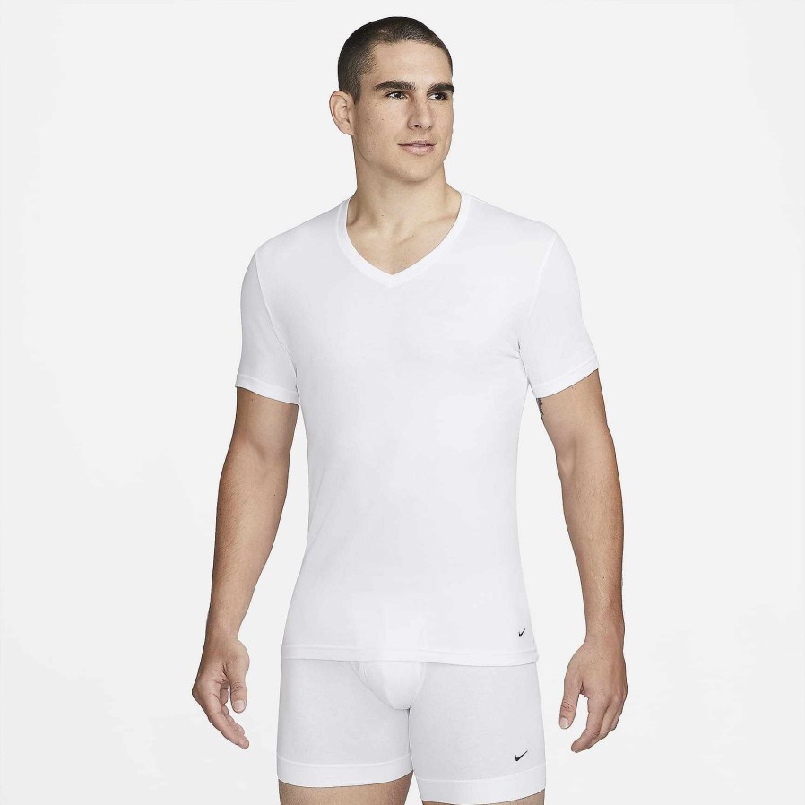 Heren Nike Ondergoed | Nike Dri-Fit Essential Katoenstretch