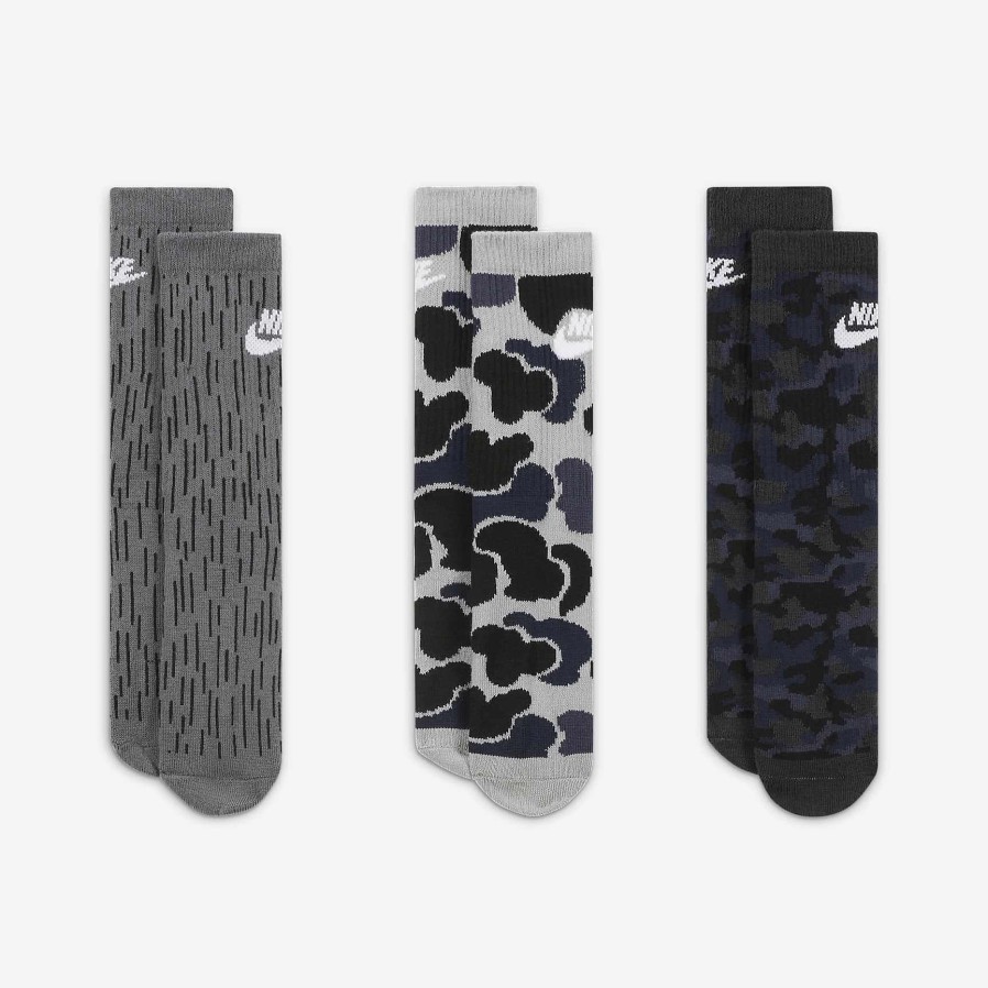 Accessoires Nike | Nike Camo Dri-Fit Crew-Sokken (3 Paar)