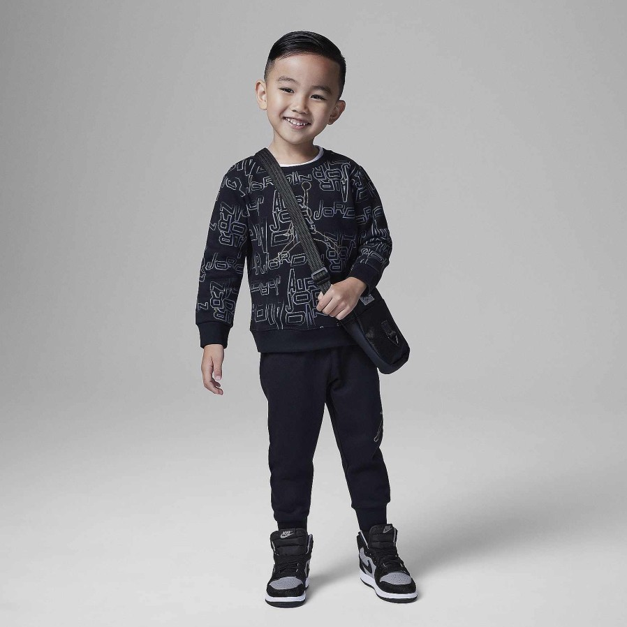 Kinderen Nike Bijpassende Sets | Jordan Take Flight- En Gouden Crewset