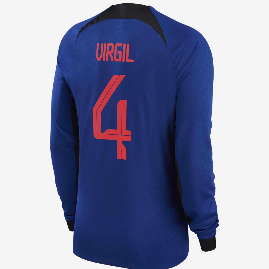 Heren Nike Tops En T-Shirts | Nederlands Elftal 2022/23 Stadion Uit (Virgil Van Dijk)