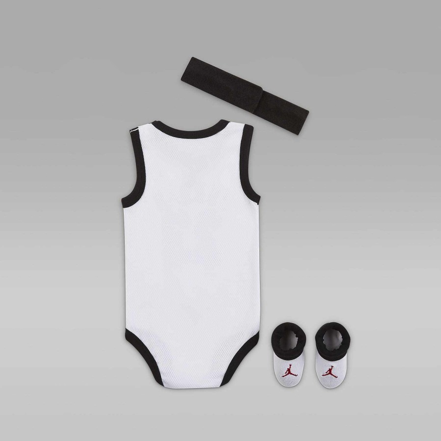 Kinderen Nike Jordanie | Jordan 3-Delige Mesh Jersey Bodysuitboxset