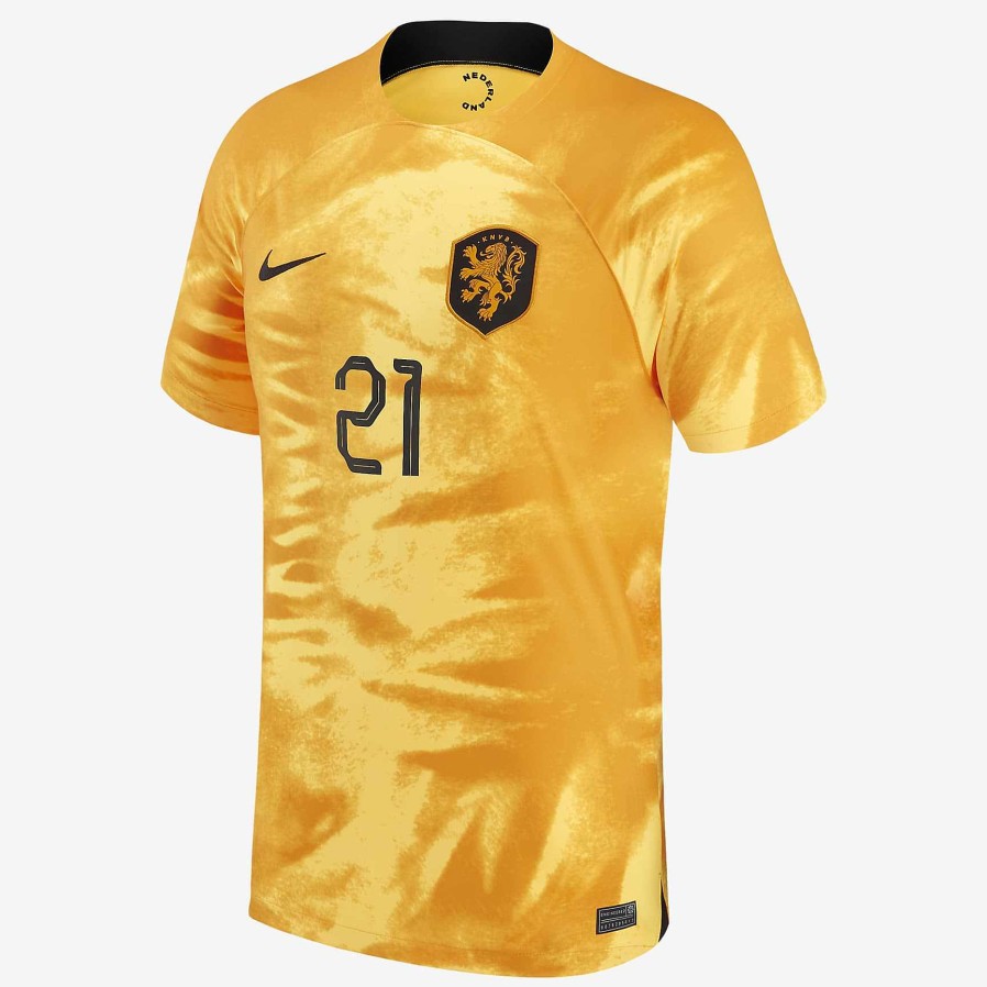 Heren Nike Tops En T-Shirts | Nederlands Elftal 2022/23 Stadion Thuis (Frenkie De Jong)