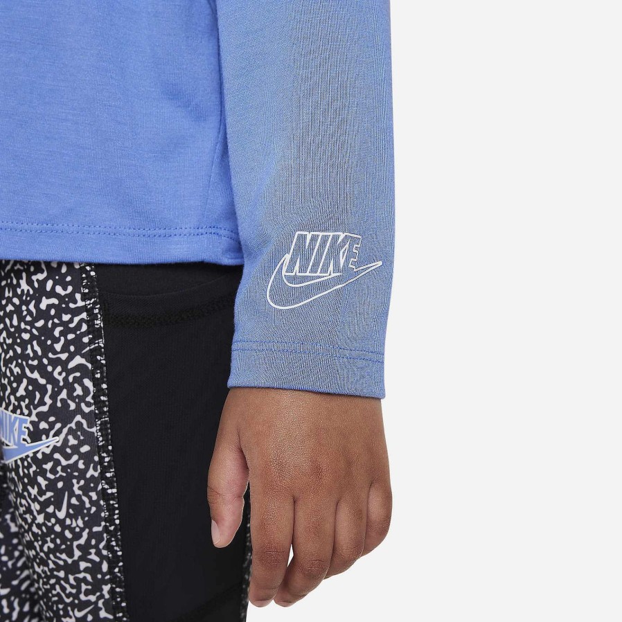 Kinderen Nike Tops En T-Shirts | Nike Gebreide Top Met Lange Mouwen En Notebookprint