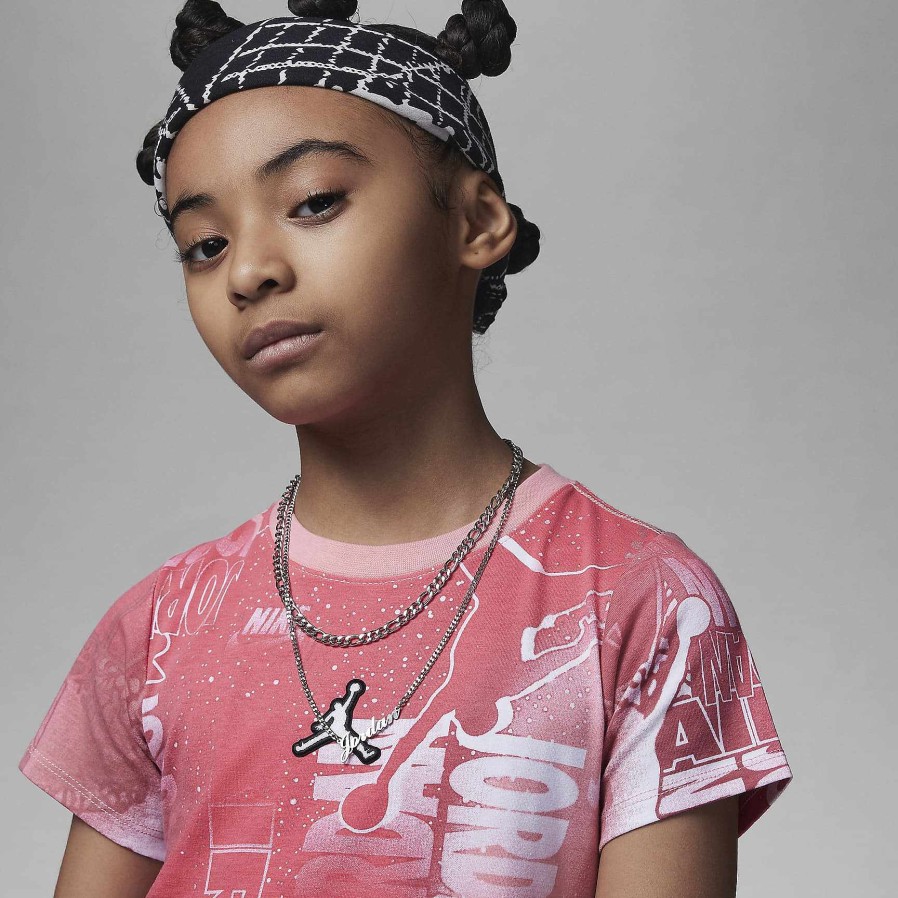 Kinderen Nike Jordanie | Jordan Essentials New Wave Jurk Met Allover Print