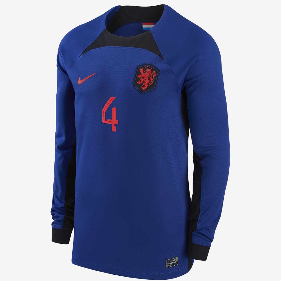 Heren Nike Tops En T-Shirts | Nederlands Elftal 2022/23 Stadion Uit (Virgil Van Dijk)