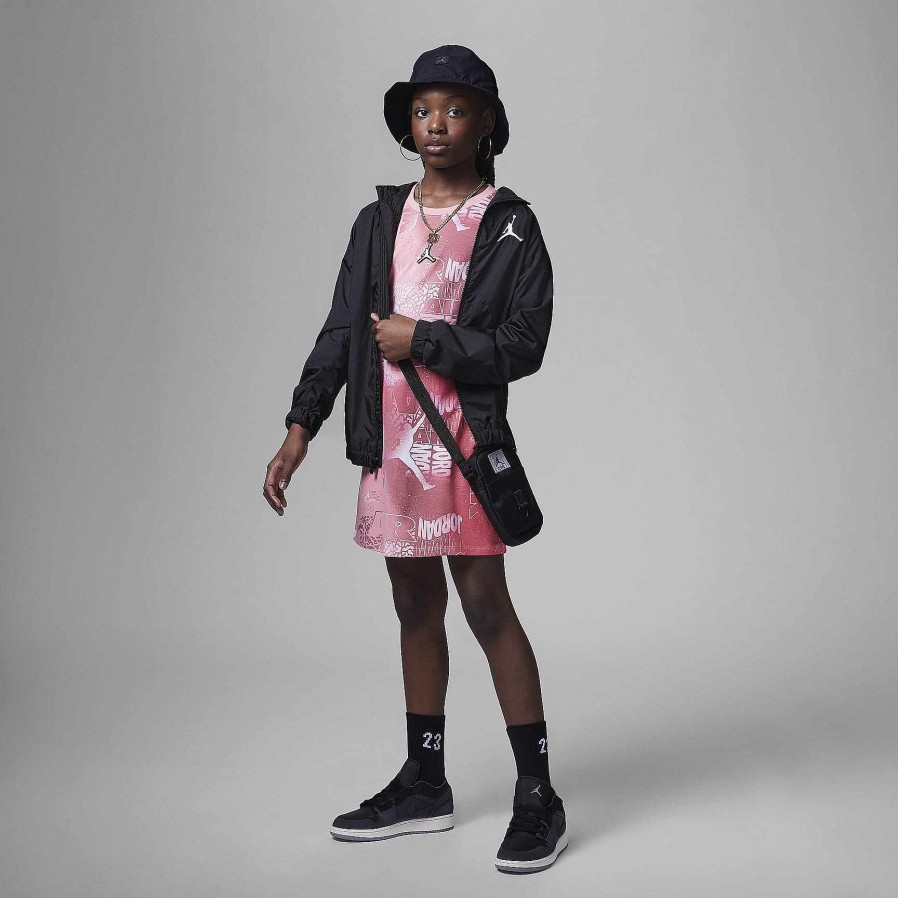 Kinderen Nike Jordanie | Jordan Essentials New Wave Jurk Met Allover Print