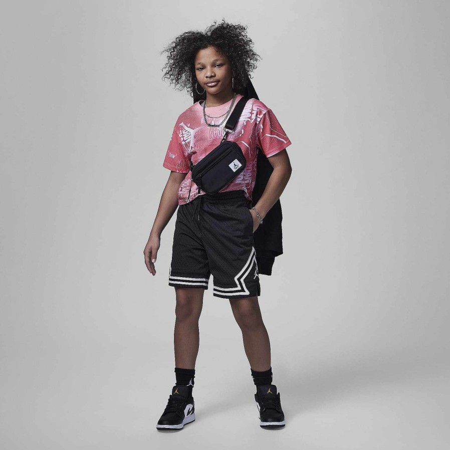 Kinderen Nike Jordanie | Jordan Essentials New Wave T-Shirt Met Allover Print