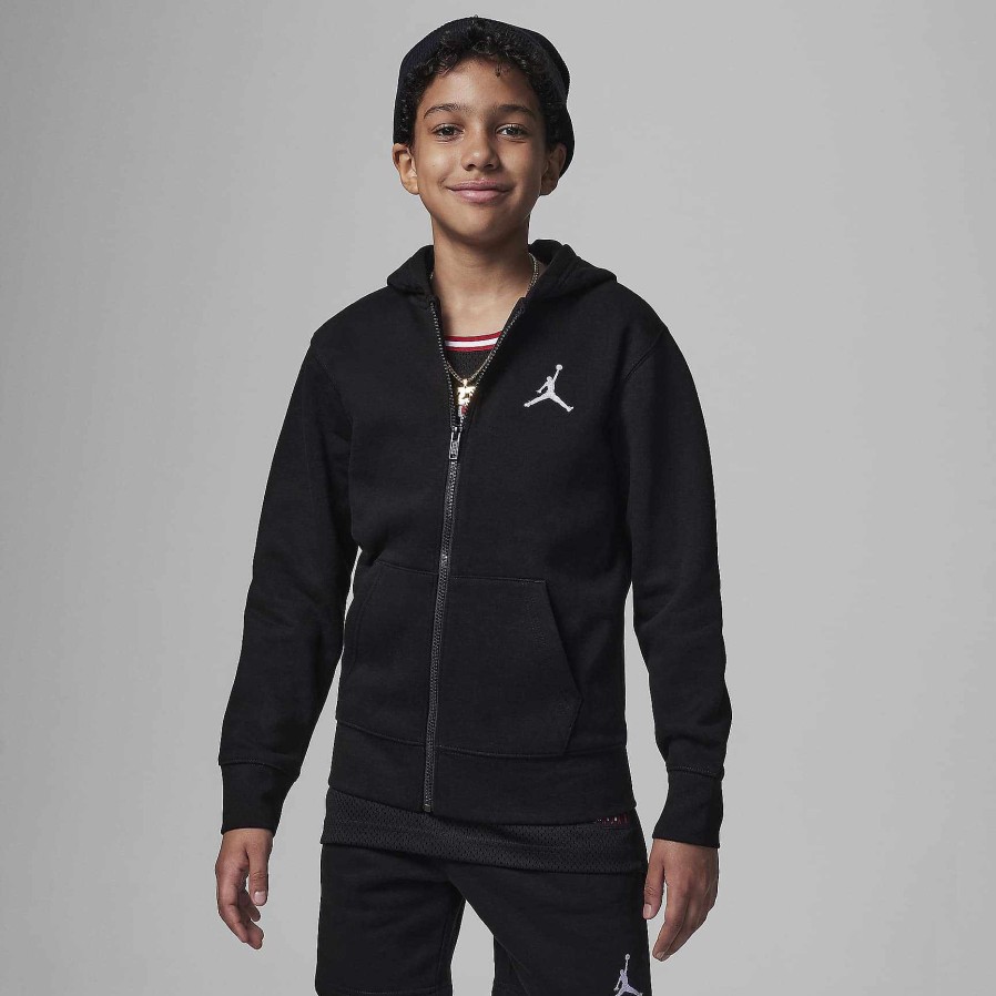 Kinderen Nike Hoodies En Sweatshirts | Jordan Mj Essentials Hoodie Met Volledige Ritssluiting