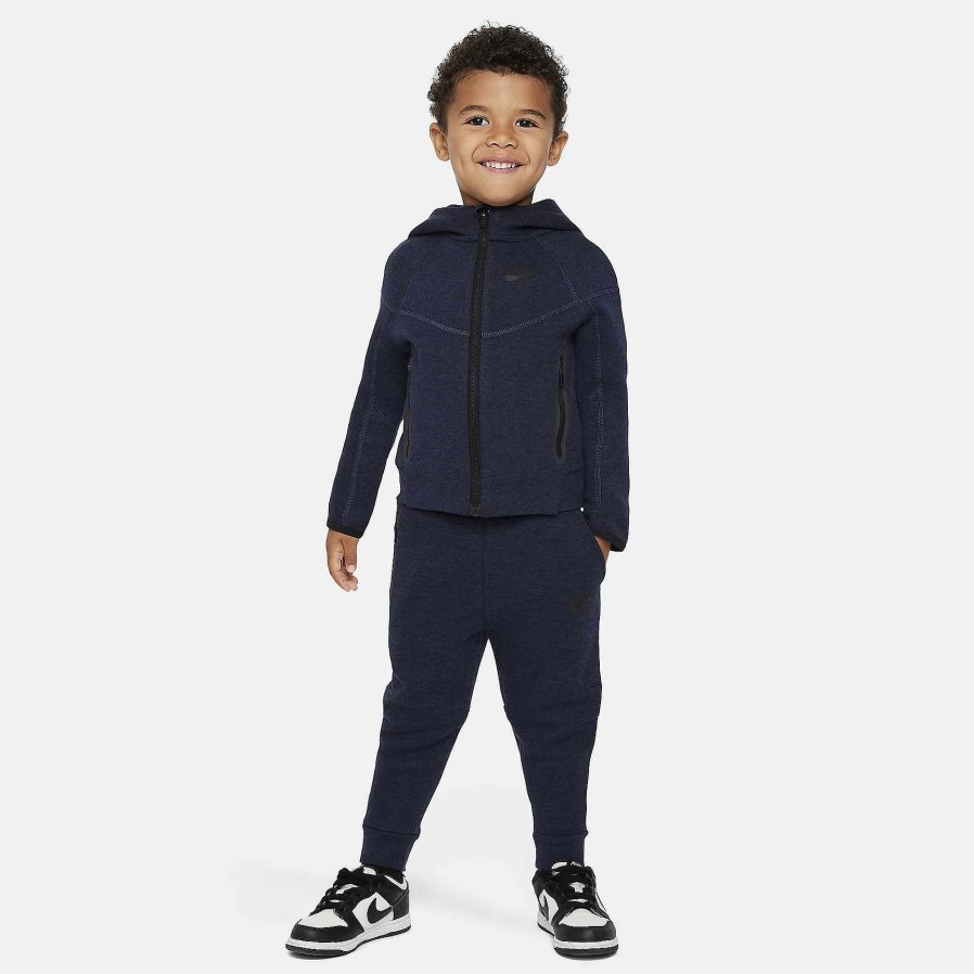 Kinderen Nike Hoodies En Sweatshirts | Nike Sportswear Tech Fleece Set Met Volledige Ritssluiting