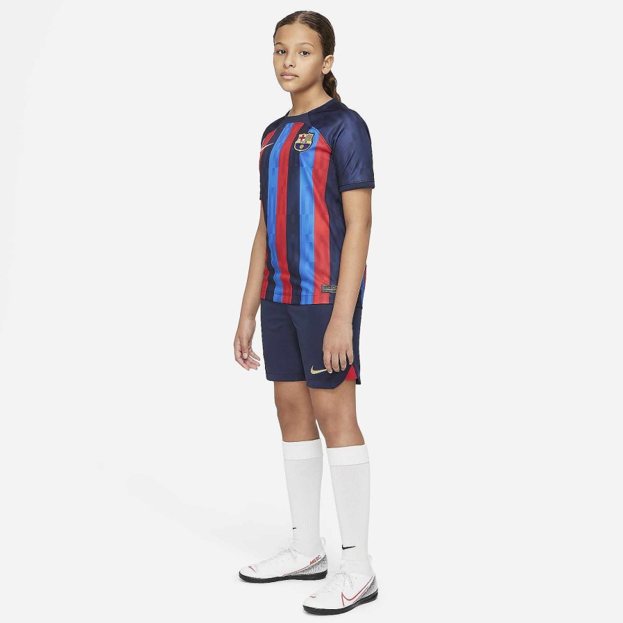 Kinderen Nike Korte Broek | Fc Barcelona 2022/23 Stadion Thuis