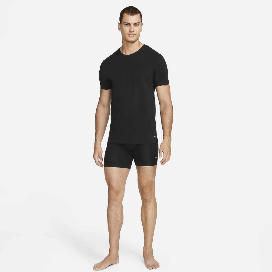 Heren Nike Ondergoed | Nike Dri-Fit Essential Katoenstretch