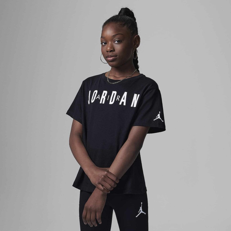 Kinderen Nike Tops En T-Shirts | Jordan Post-Up Boxy T-Shirt